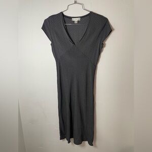 Vintage Retro Silk Midi 1940s Revival Mini Polkadot Dress